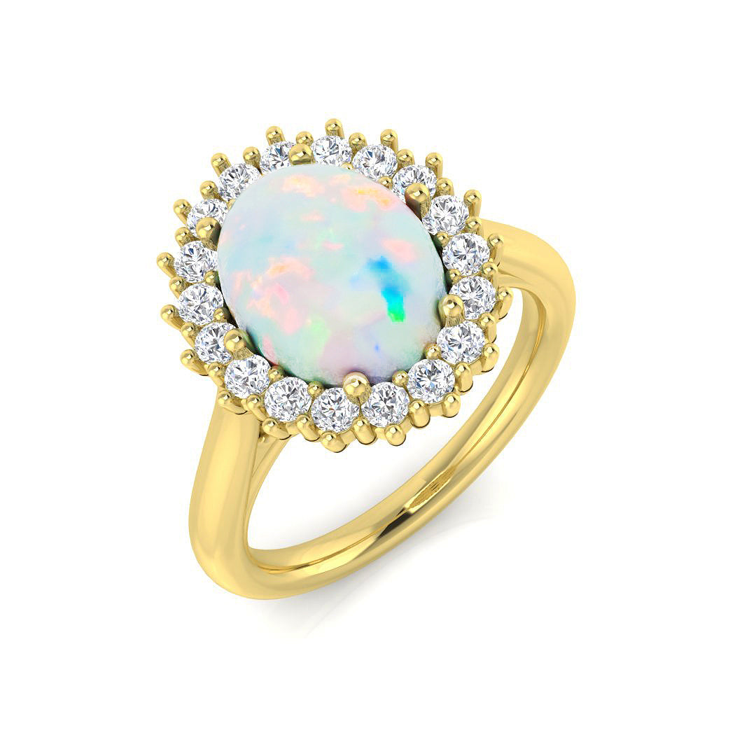 9ct Yellow Gold 2.44ct Opal Ring