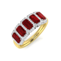 18ct Two-Tone Gold 1.76ct Ruby Ring