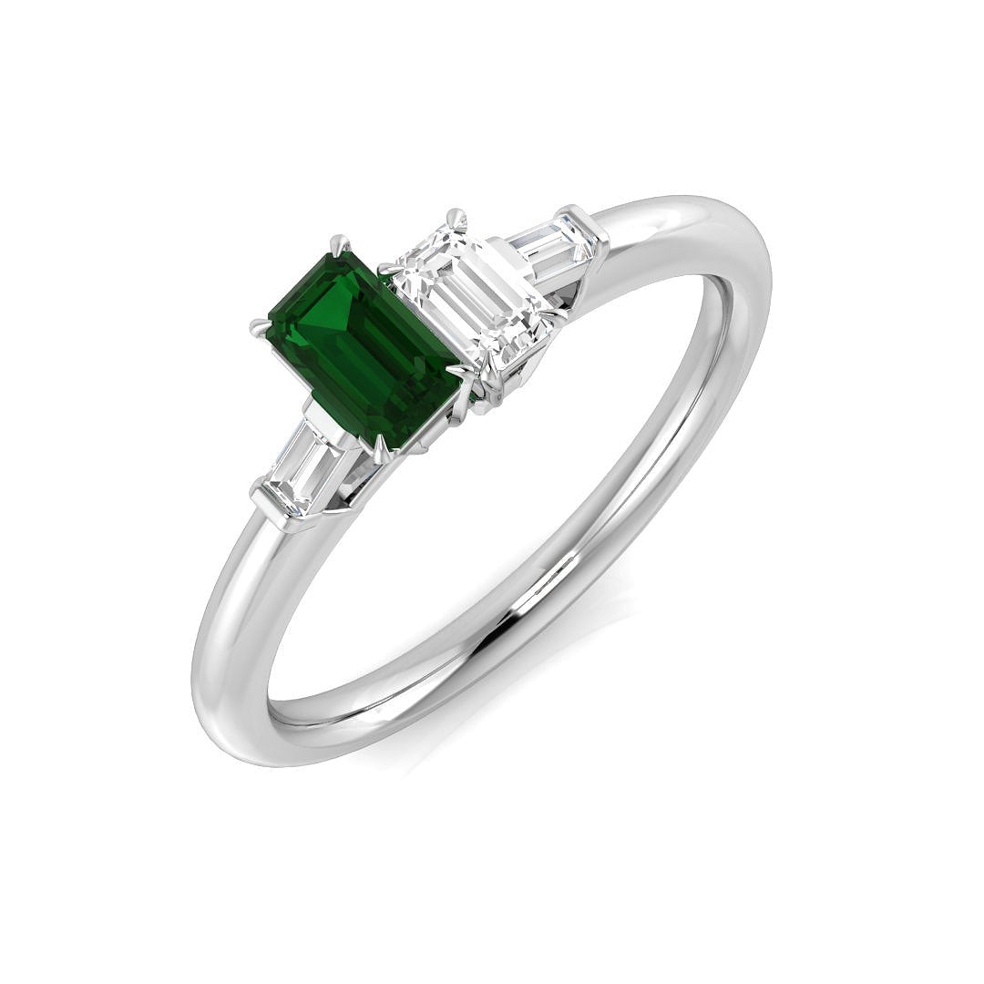 Platinum 0.37ct G SI2 Diamond Ring