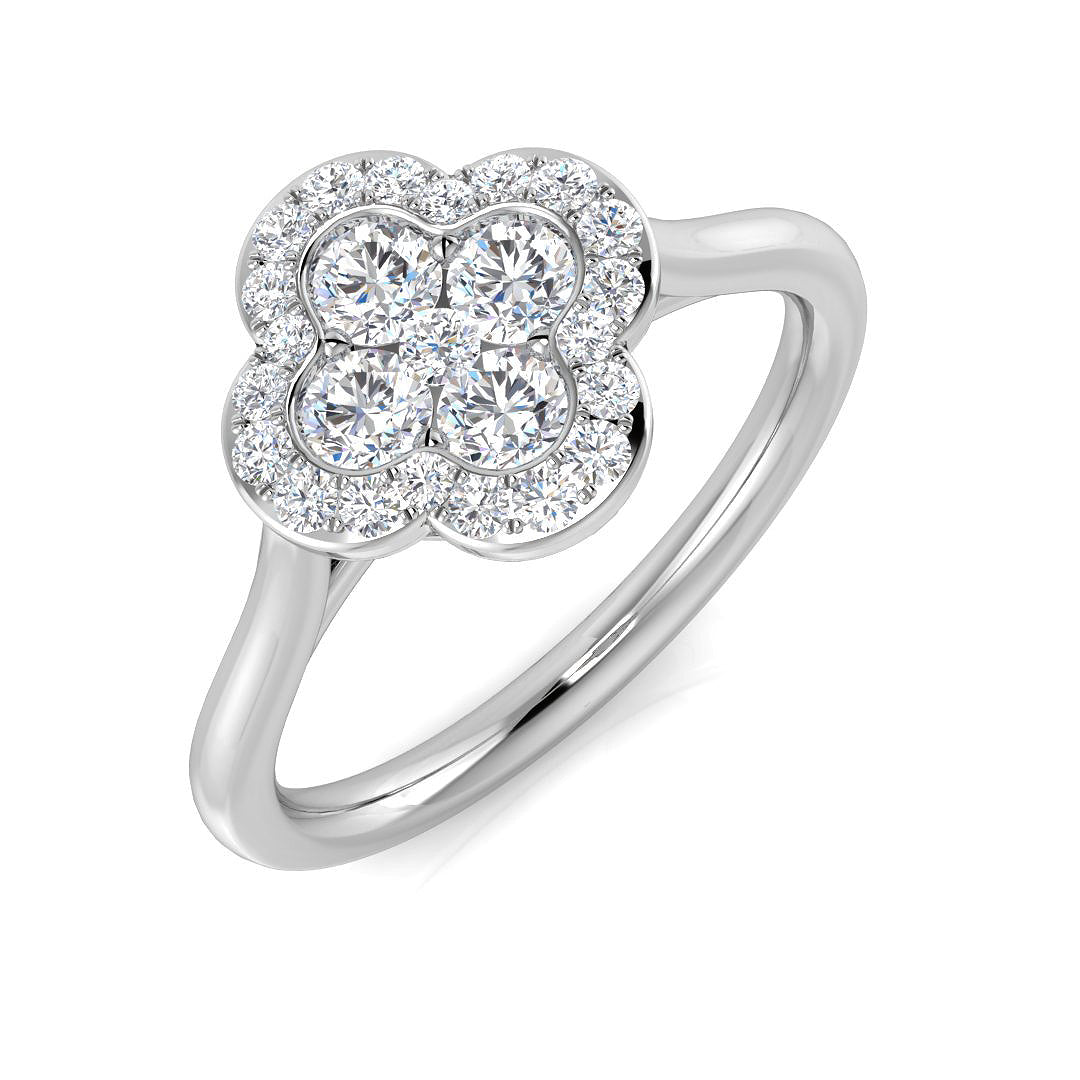 Platinum 0.49ct G SI2 Diamond Ring