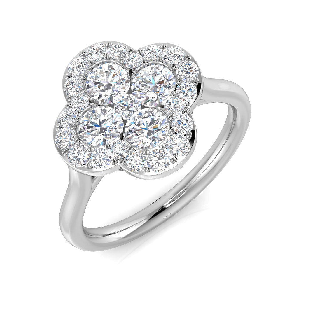 Platinum 1.08ct G SI2 Diamond Ring