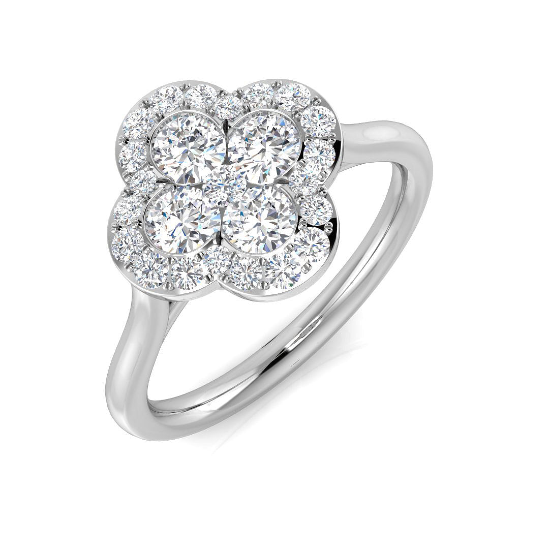 Platinum 0.79ct G SI2 Diamond Ring
