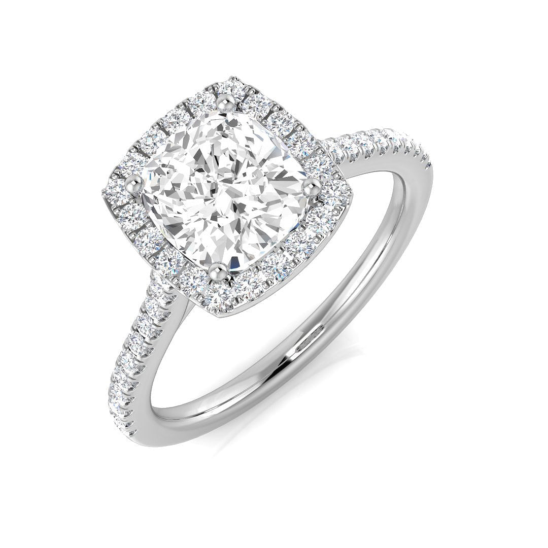 Platinum 1.76ct H SI2 Diamond Ring
