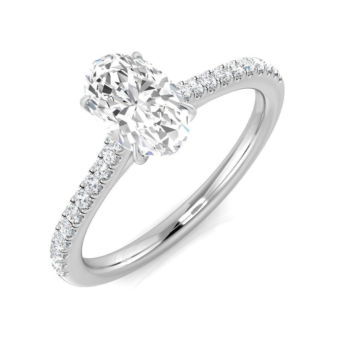 Platinum 0.83ct D SI1 Diamond Ring