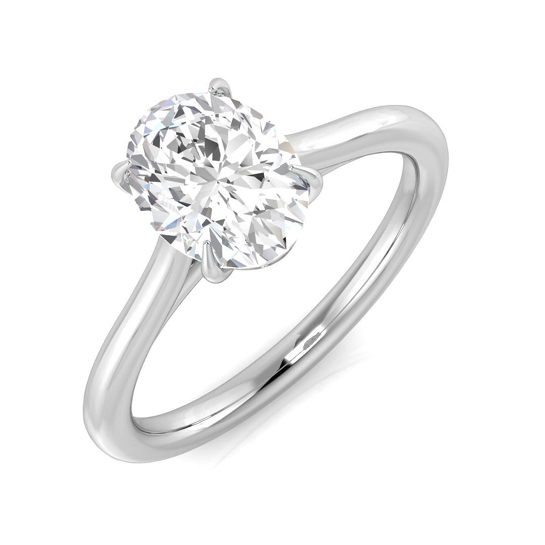 Platinum 1.20ct F SI2 Diamond Ring