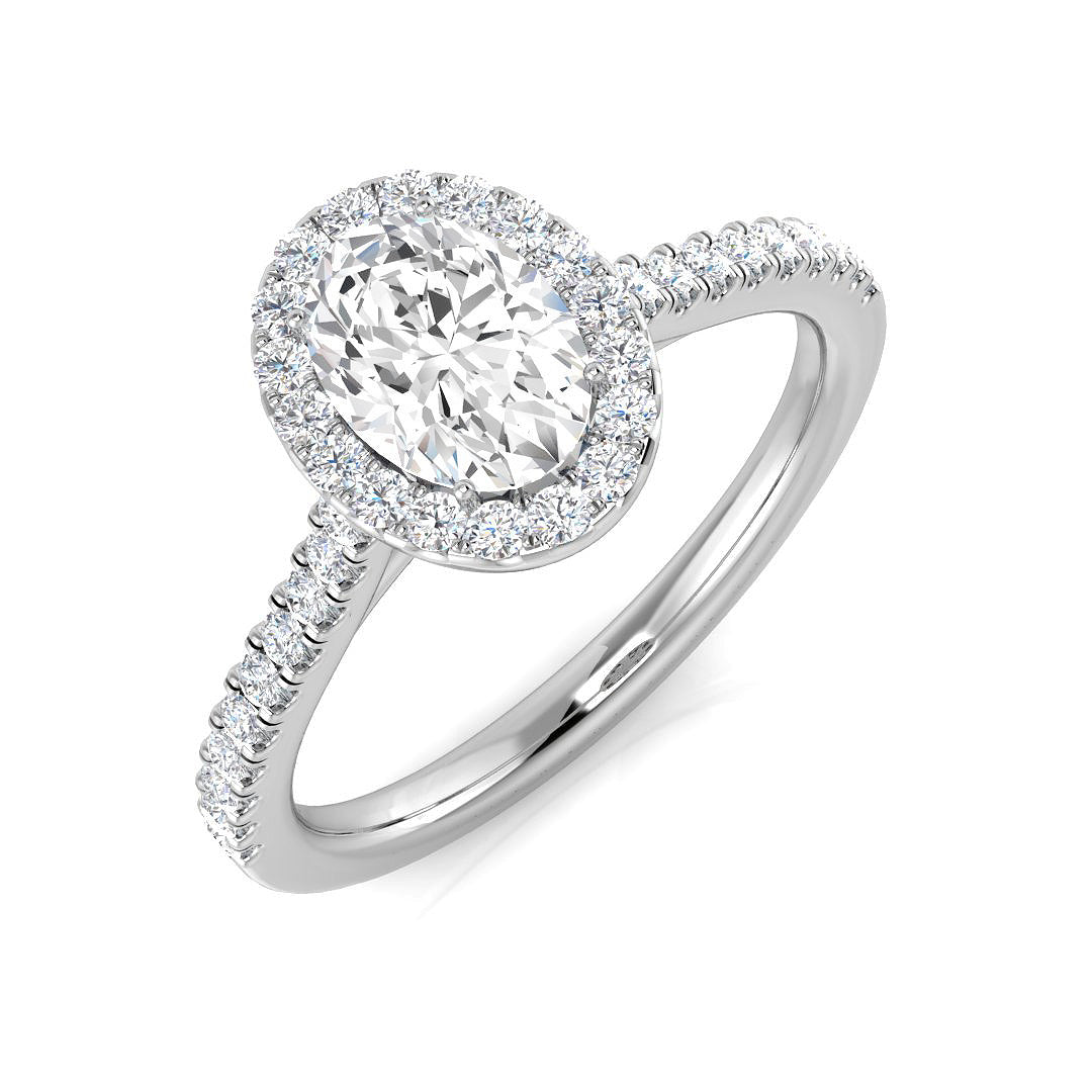 Platinum 0.93ct E SI1 Diamond Ring