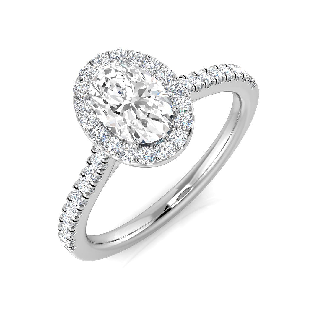 Platinum 0.99ct G SI1 Diamond Ring