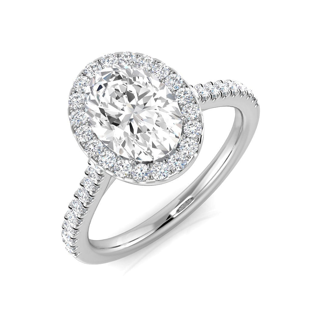 18ct White Gold 0.27ct Laboratory Grown CVD Ring