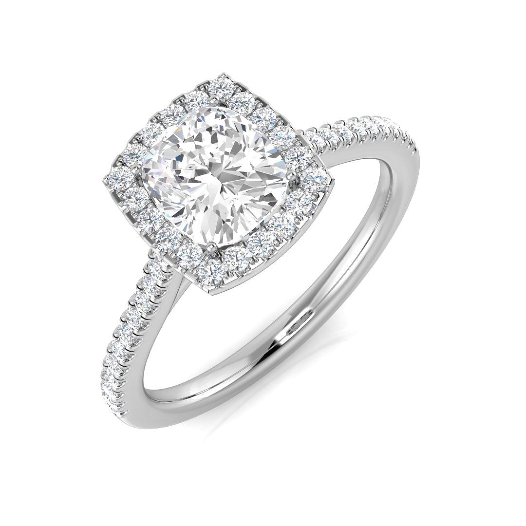 Platinum 1.21ct H SI2 Diamond Ring