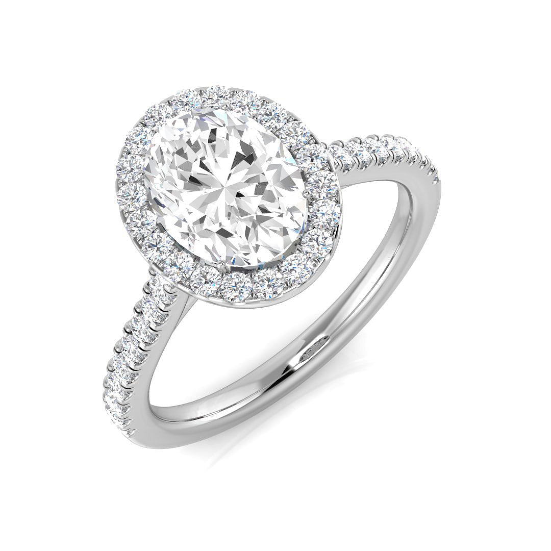 Platinum 1.81ct H SI2 Diamond Ring