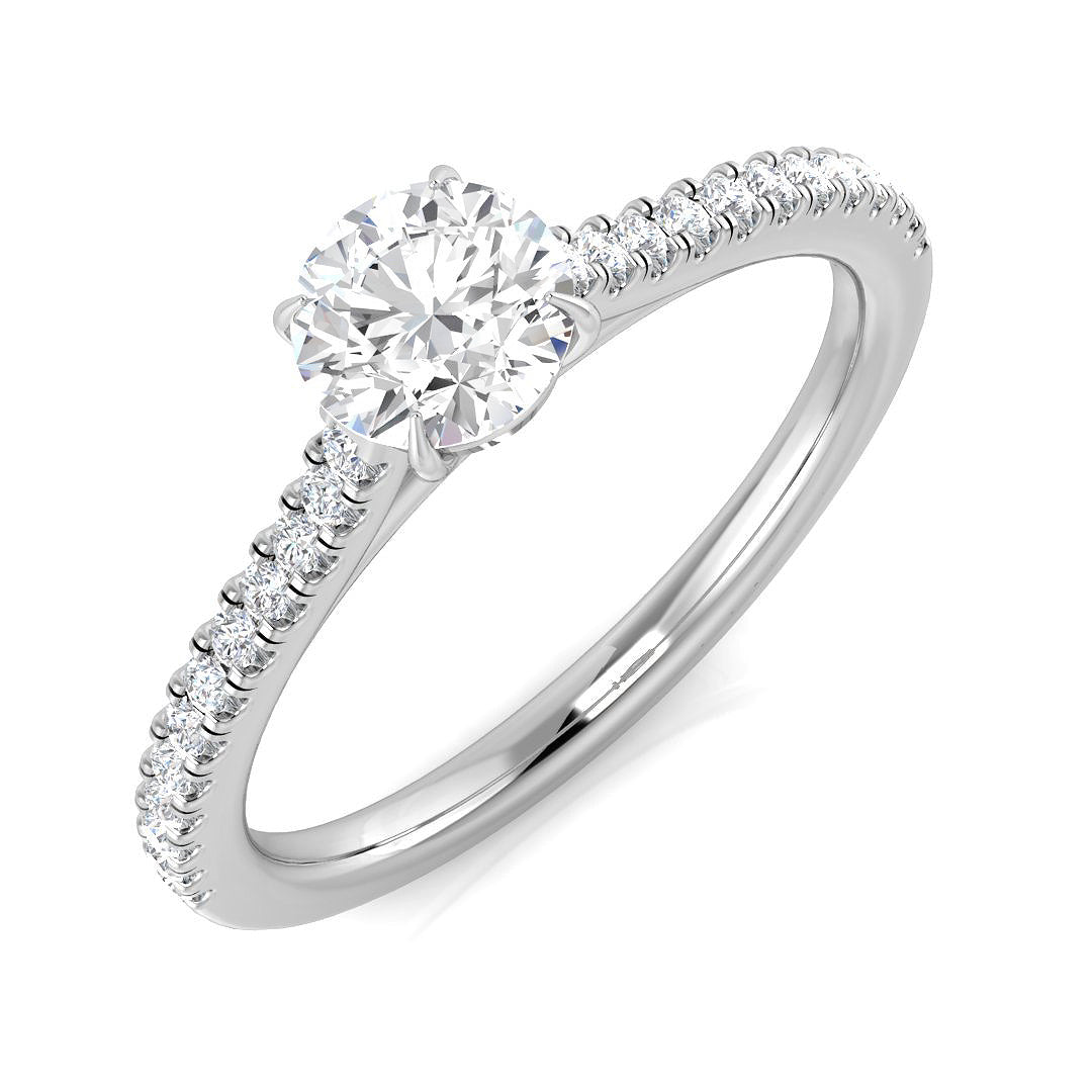 Platinum 0.65ct G I1 Diamond Ring