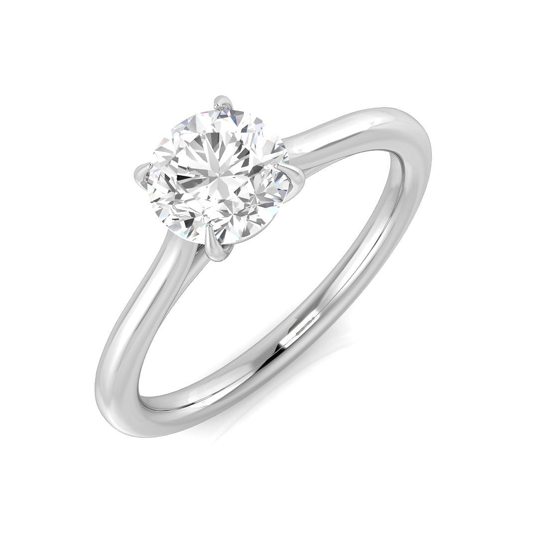 Platinum 0.90ct E SI1 Diamond Ring