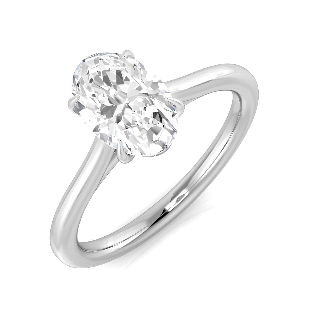 Platinum 1.00ct D SI1 Diamond Ring