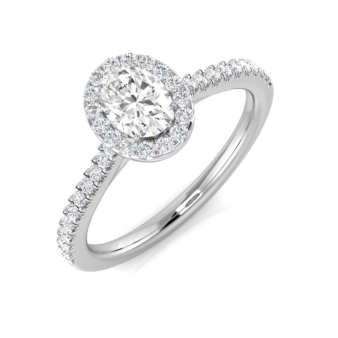 Platinum 0.58ct D VS1 Diamond Ring