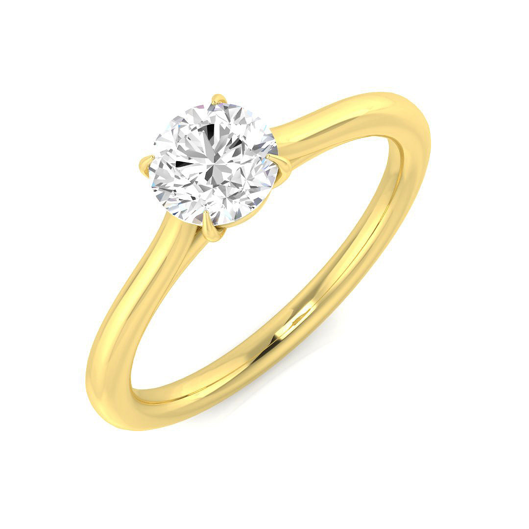 18ct Two-Tone Gold 0.62ct G I1 Diamond Ring