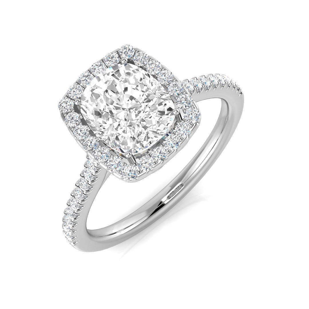 Platinum 2.05ct D SI2 Diamond Ring