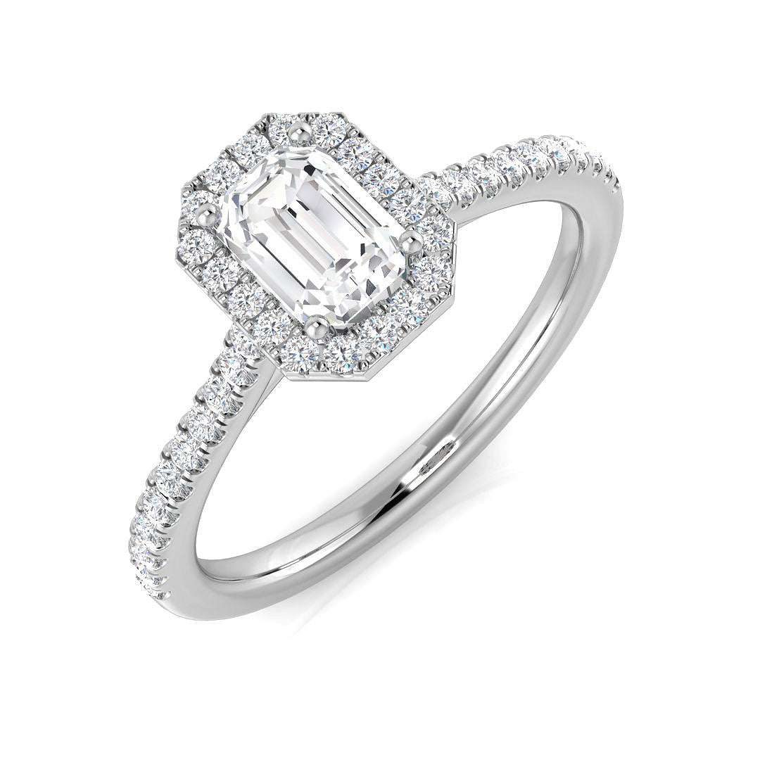 Platinum 0.77ct D SI1 Diamond Ring