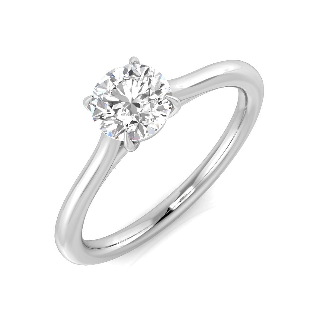 Platinum 0.70ct E SI2 Diamond Ring