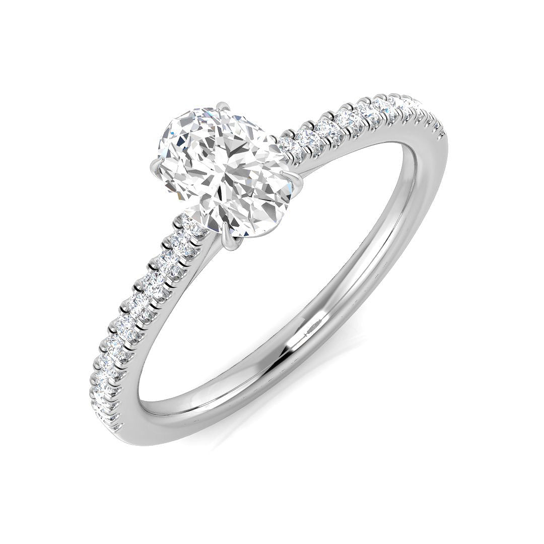 Platinum 0.64ct D SI1 Diamond Ring