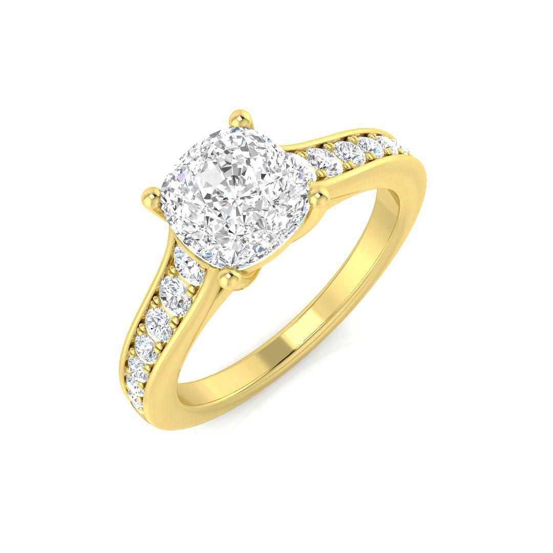 18ct Yellow Gold 2.40ct I VS1 Diamond Ring