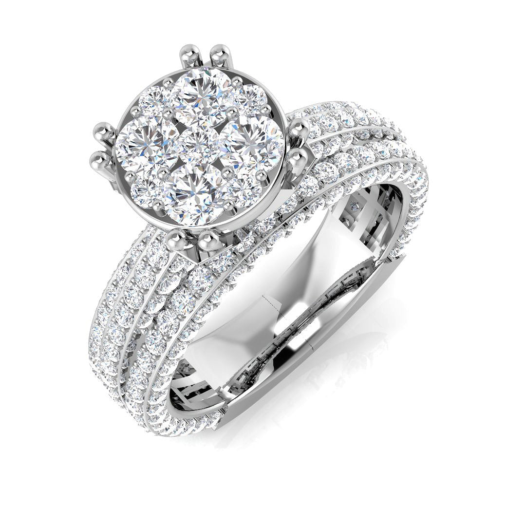9ct White Gold 2.19ct G SI2 Diamond Ring