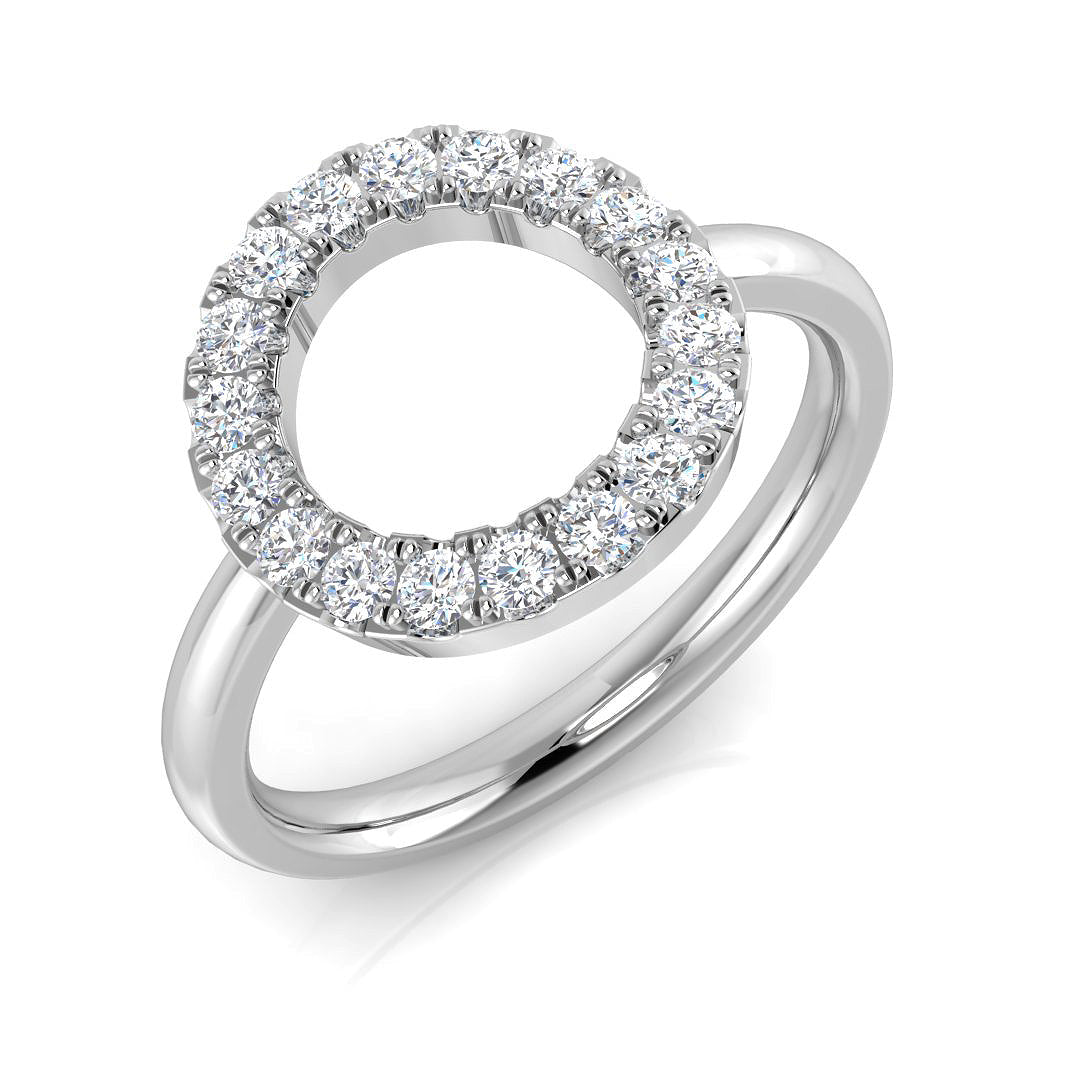 9ct White Gold 0.33ct Laboratory Grown CVD Ring