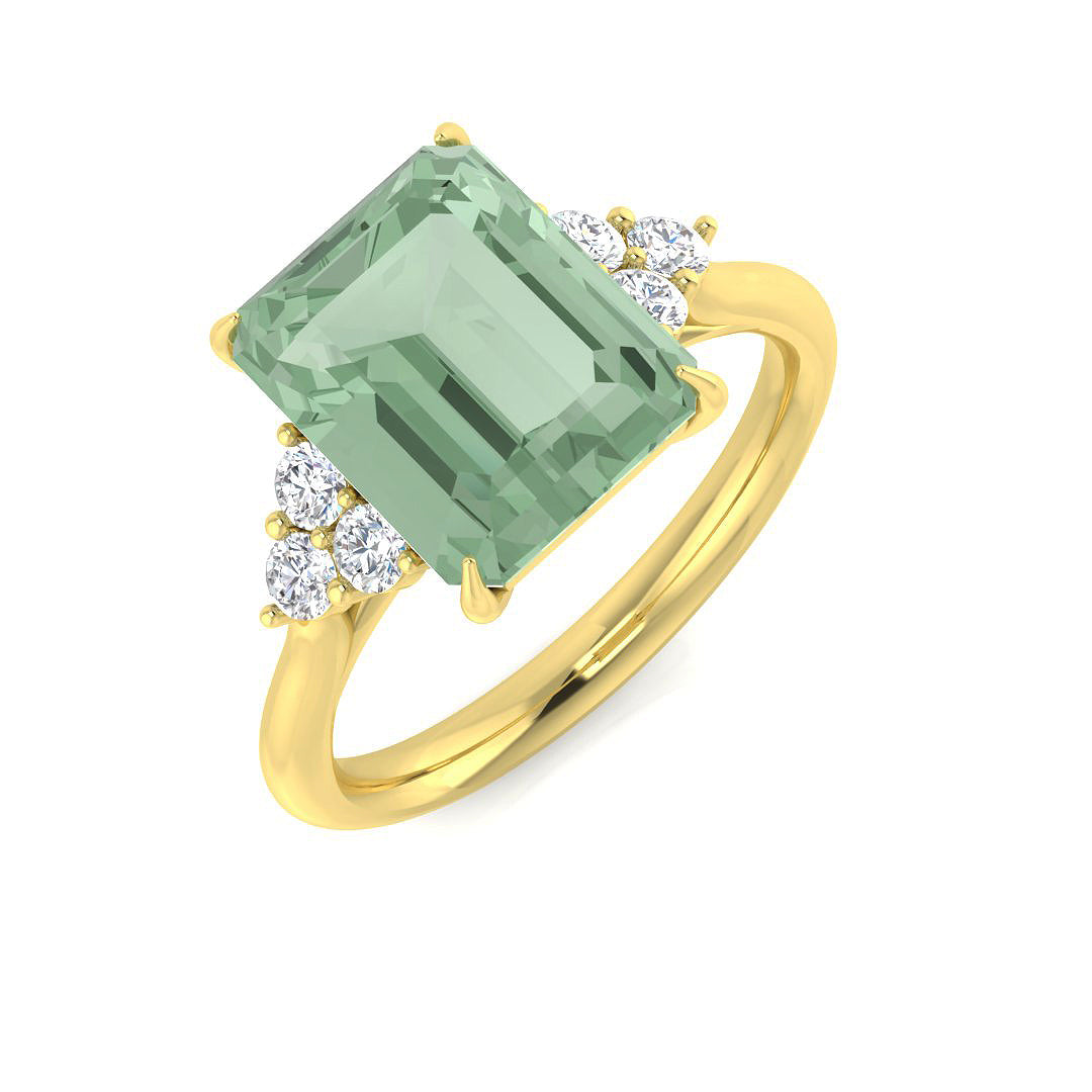 9ct Yellow Gold 3.43ct Sky Blue Topaz Ring
