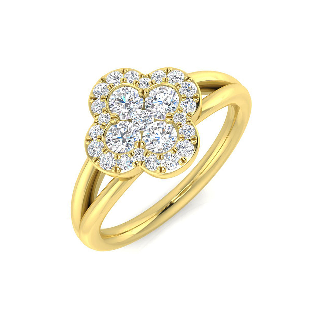 18ct Yellow Gold 0.59ct G SI2 Diamond Ring