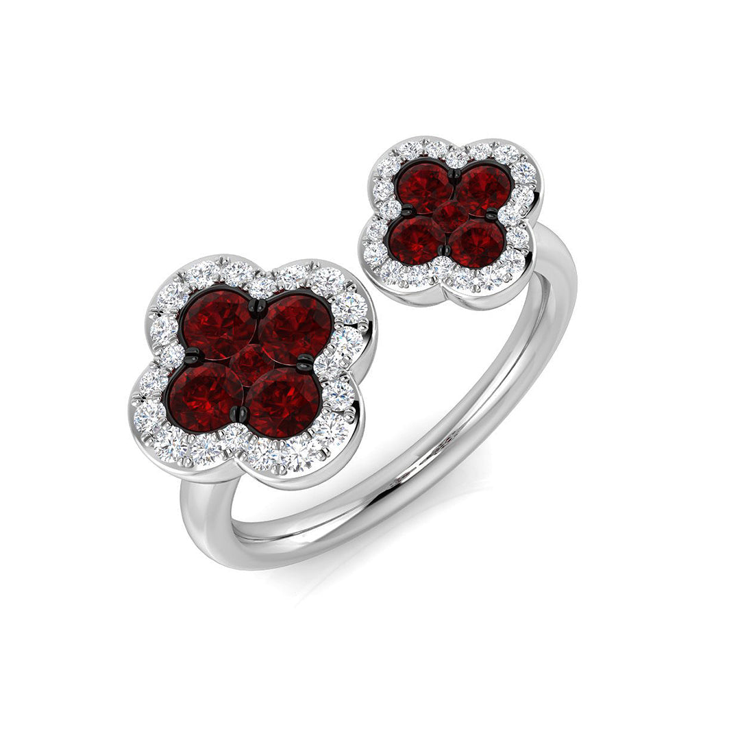 Platinum 1.03ct Ruby Ring