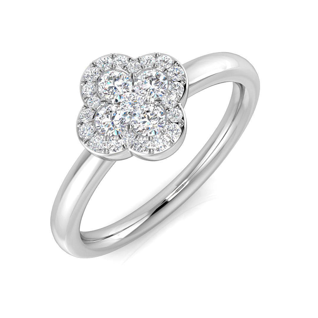 9ct White Gold 0.39ct G I1 Diamond Ring
