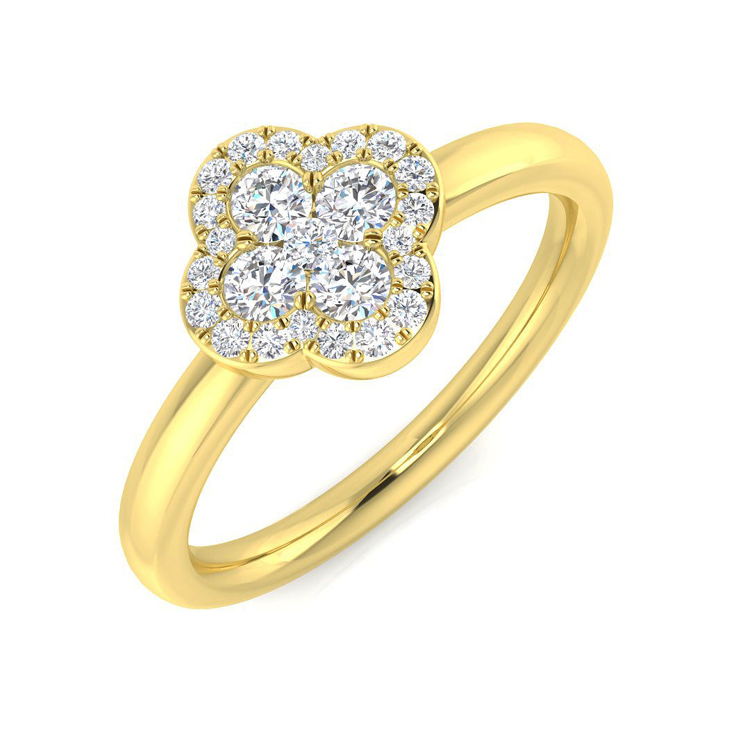 18ct Yellow Gold 0.39ct G SI2 Diamond Ring