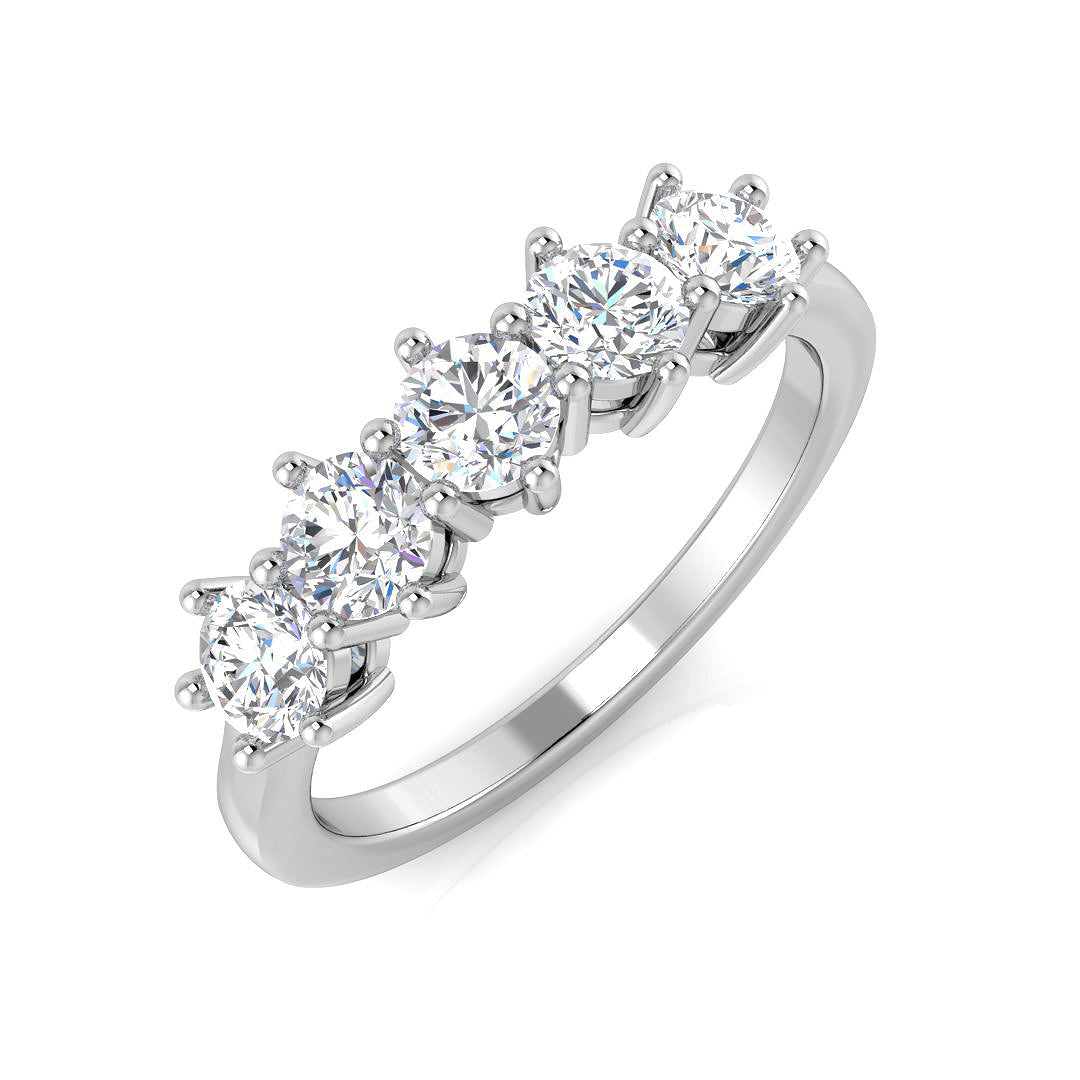 9ct White Gold 0.97ct Laboratory Grown CVD Ring