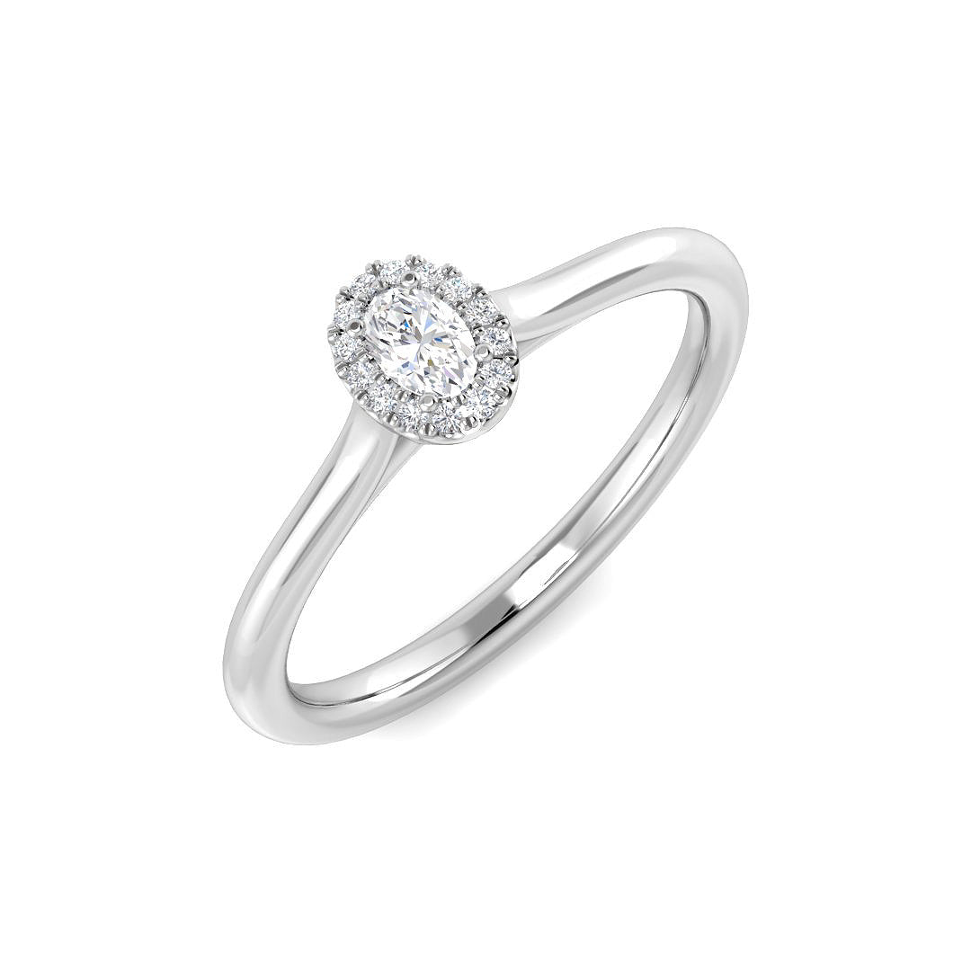 18ct White Gold 0.14ct G SI2 Diamond Ring