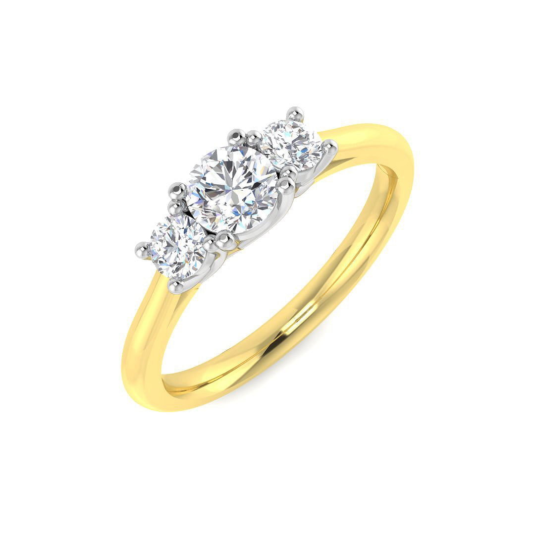 9ct Yellow Gold 0.67ct Laboratory Grown CVD Ring
