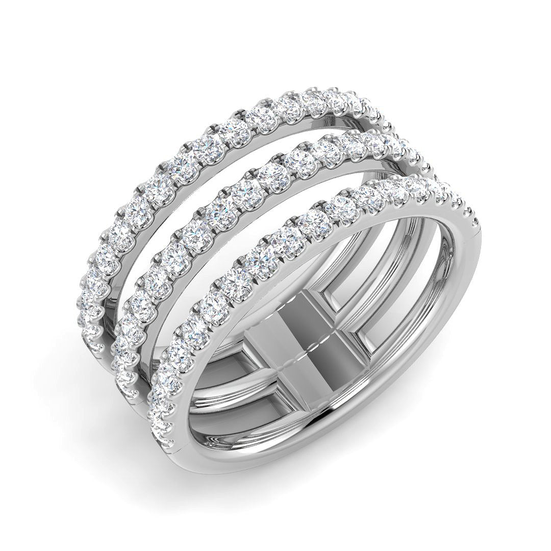 18ct White Gold 0.78ct G SI2 Diamond Ring