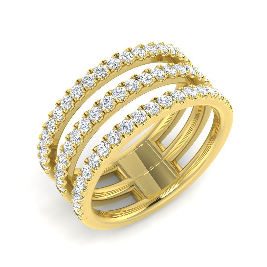 18ct Yellow Gold 0.78ct G SI2 Diamond Ring