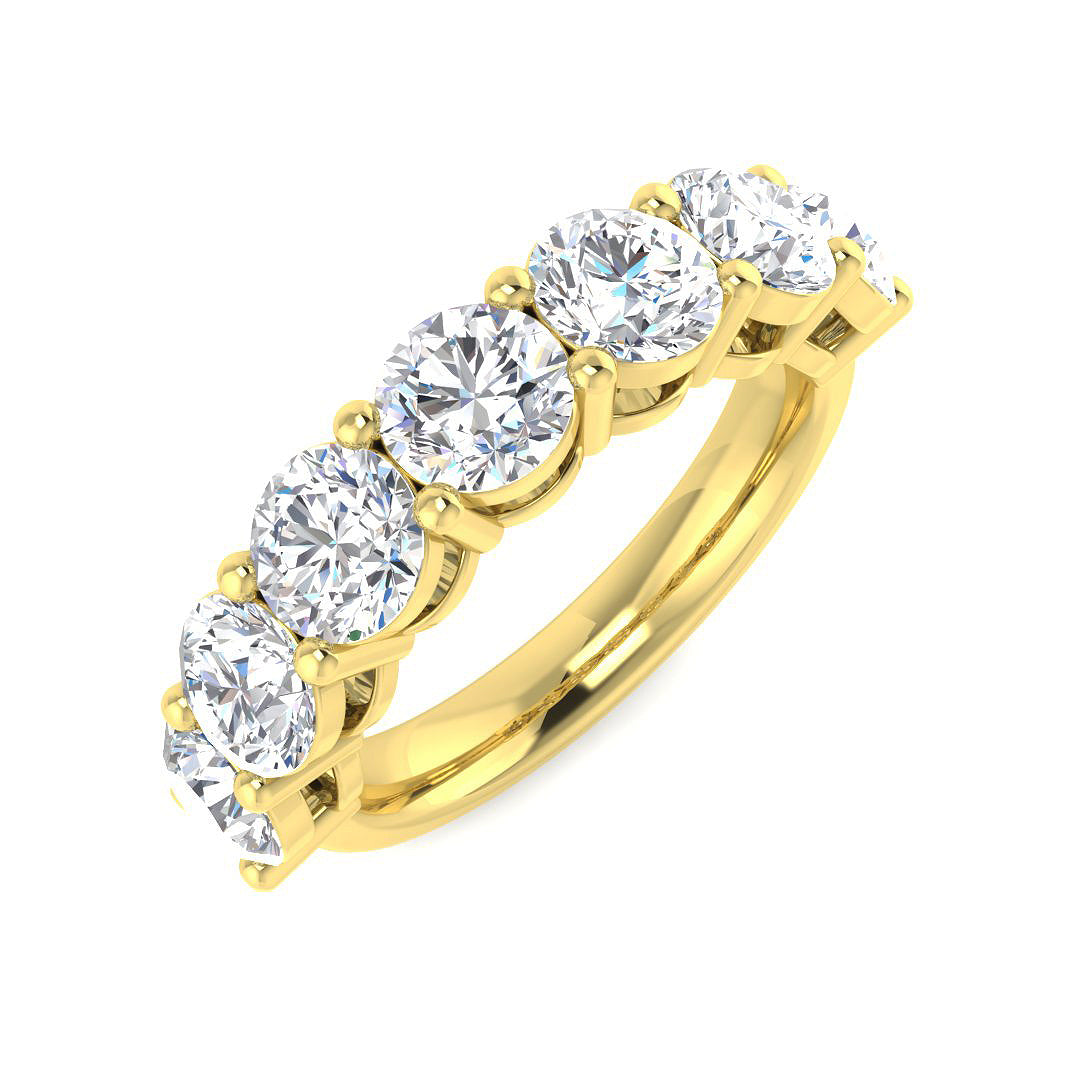 18ct Yellow Gold 3.03ct Laboratory Grown CVD Ring