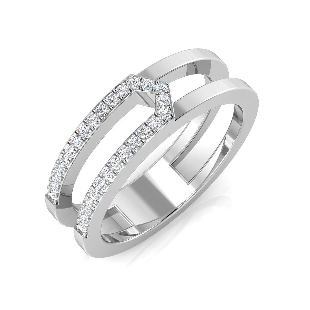 Platinum 0.12ct G SI2 Diamond Ring
