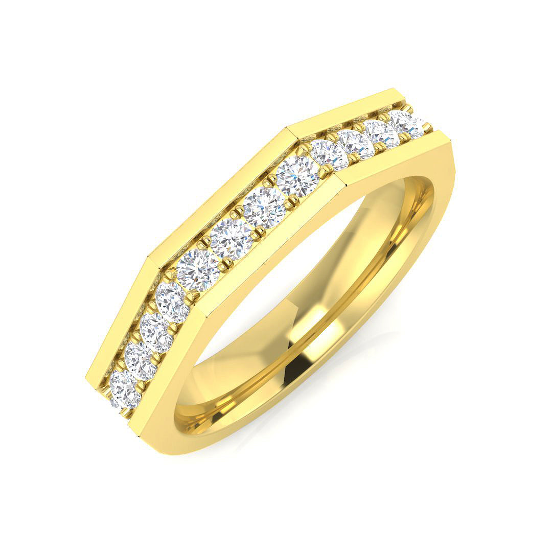 9ct Yellow Gold 0.43ct G SI2 Diamond Ring