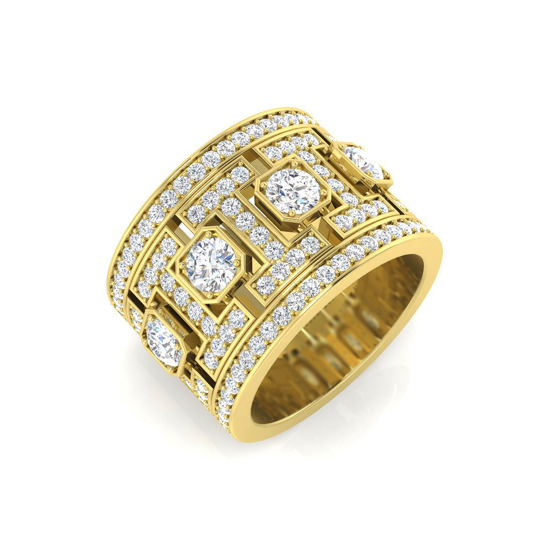 18ct Yellow Gold 1.62ct G SI1 Diamond Ring
