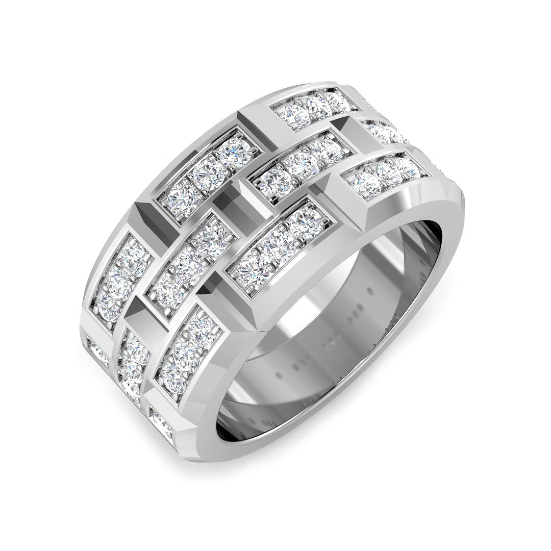 9ct White Gold 0.72ct G SI2 Diamond Ring
