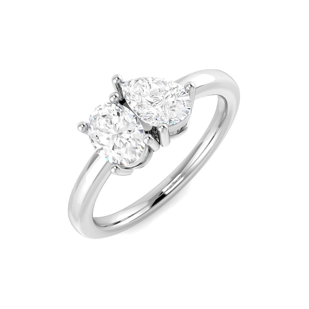 Platinum 1.00ct Laboratory Grown CVD Ring