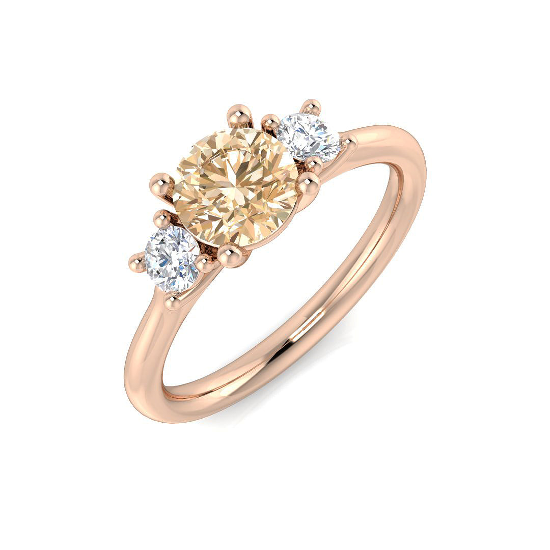 9ct Two-Tone Gold 1.13ct Morganite Ring