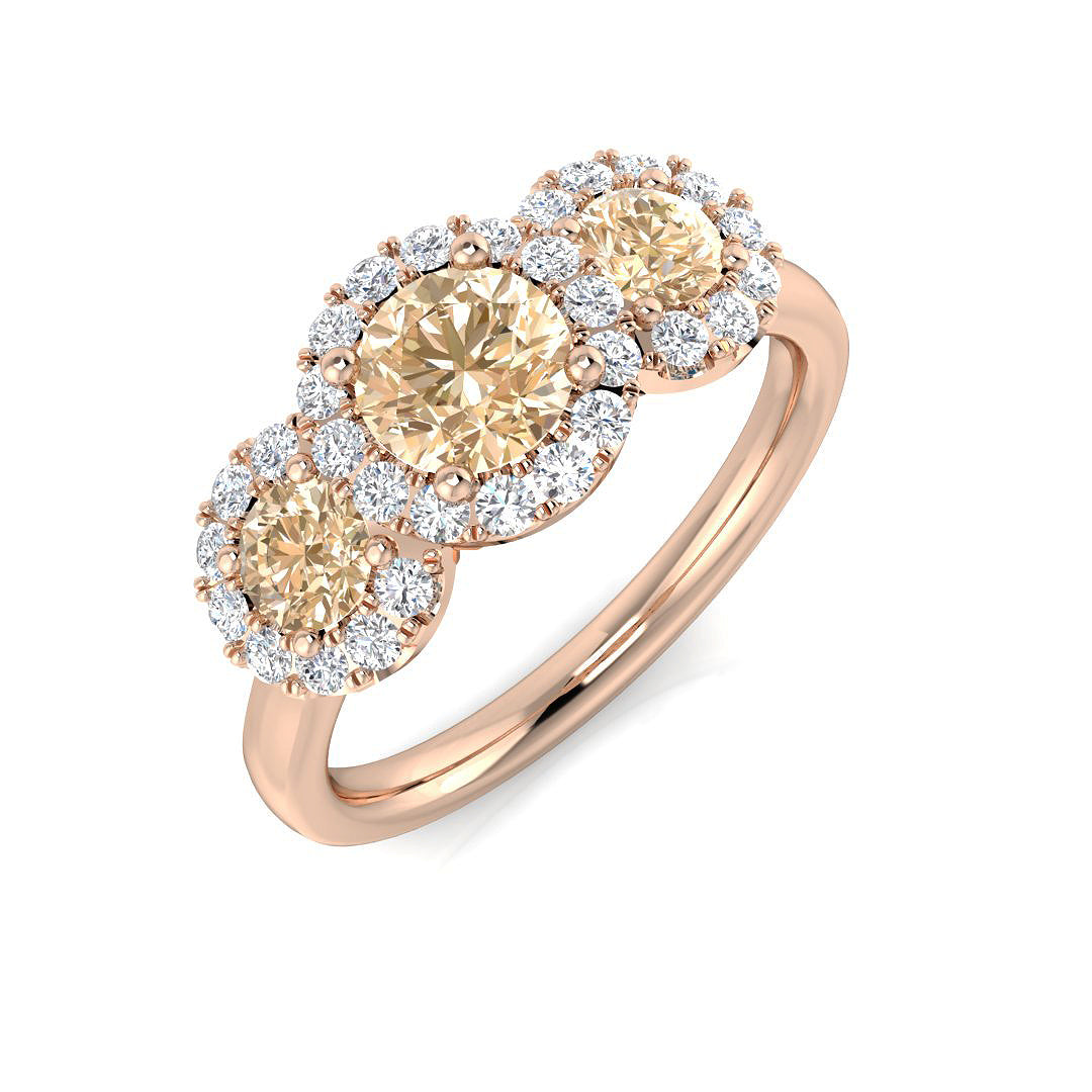 9ct Rose Gold 1.25ct Morganite Ring
