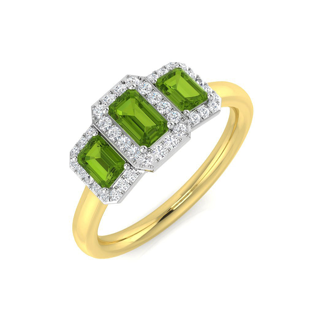 18ct Yellow Gold 1.00ct Peridot Ring
