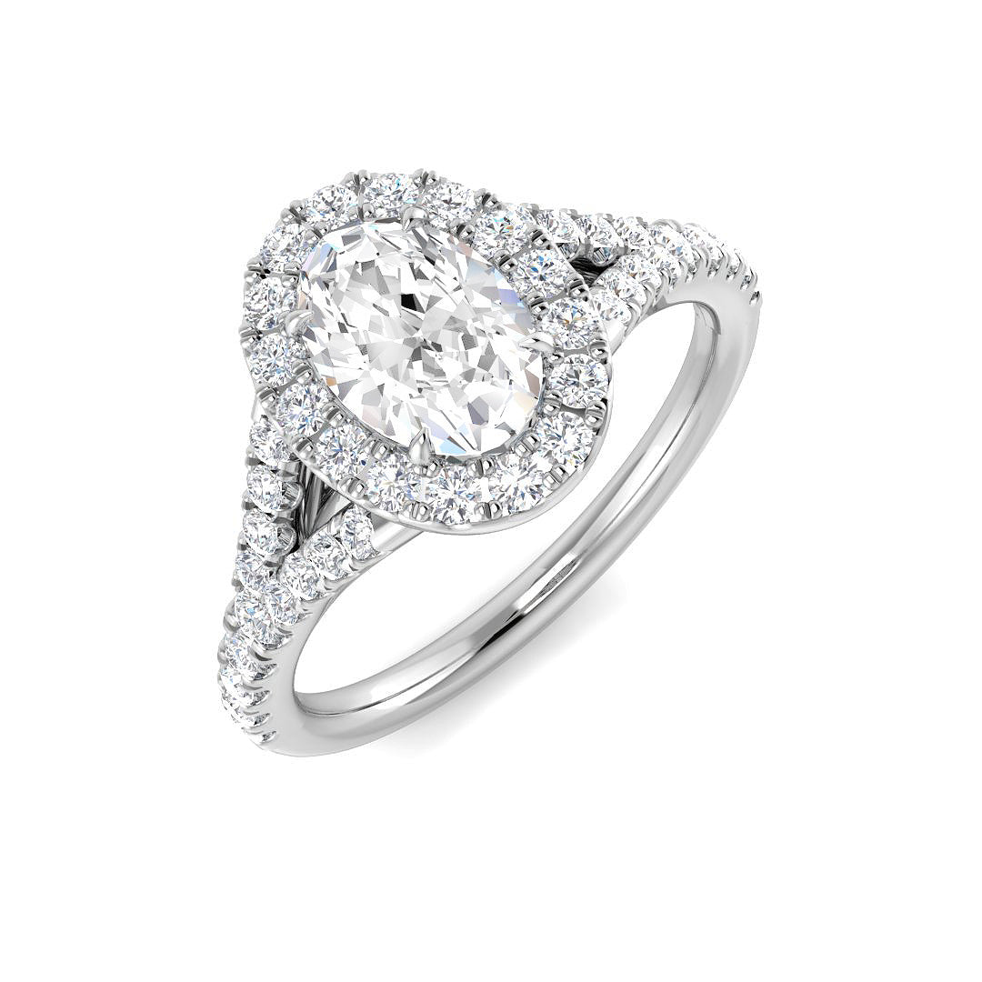 9ct White Gold 1.16ct Laboratory Grown CVD Ring