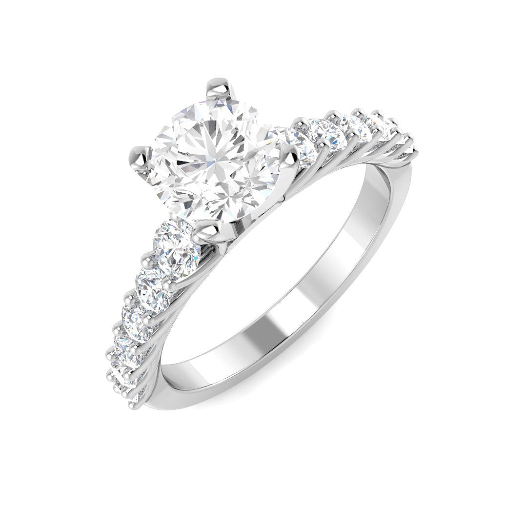 9ct White Gold 1.60ct D VS2 Laboratory Grown CVD Ring