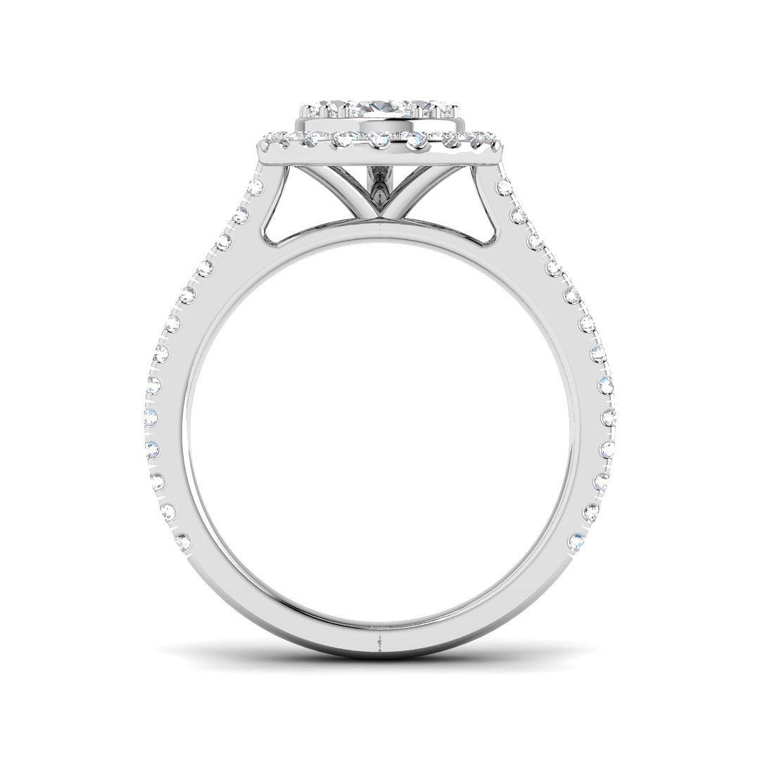 9ct White Gold 1.04ct Laboratory Grown CVD Ring
