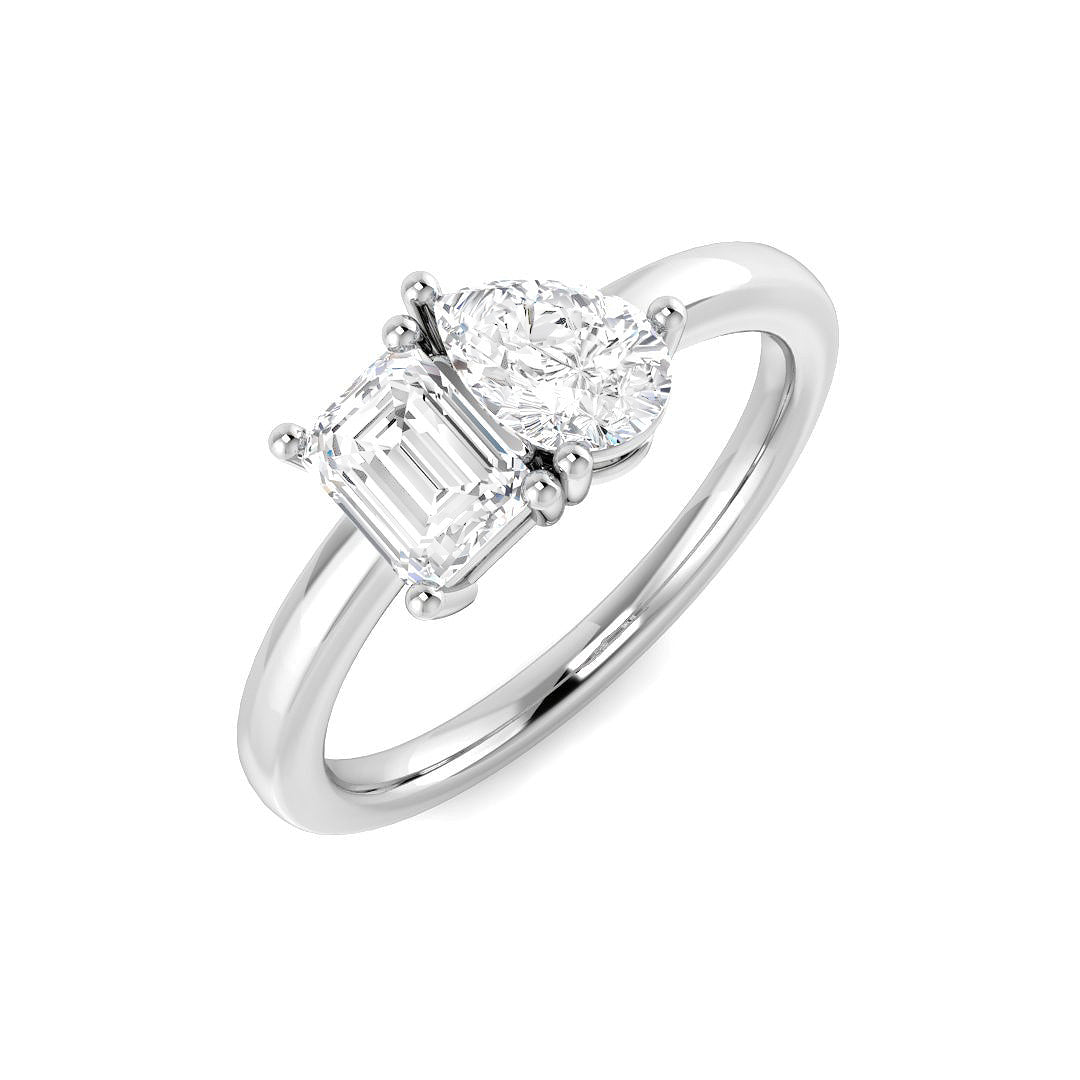 Platinum 0.97ct Laboratory Grown CVD Ring