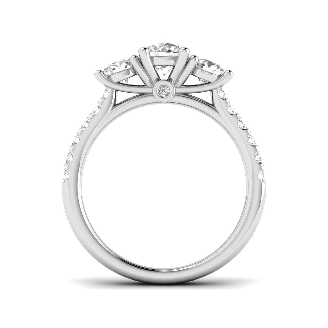 9ct White Gold 1.53ct Laboratory Grown CVD Ring
